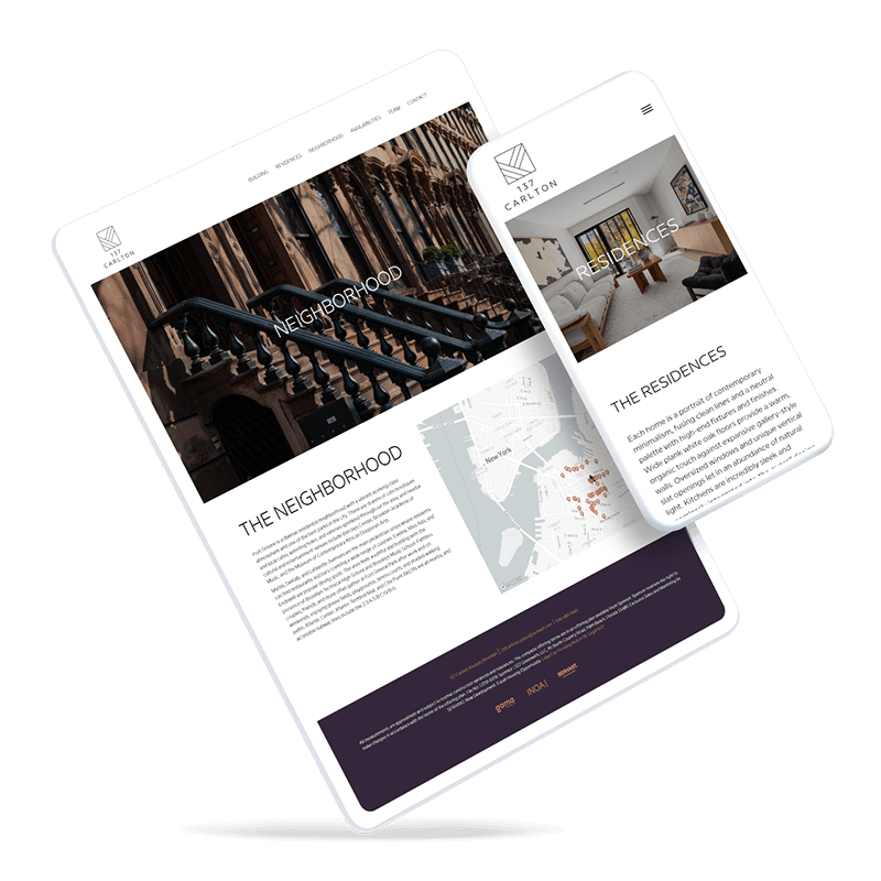 137 Carlton web design