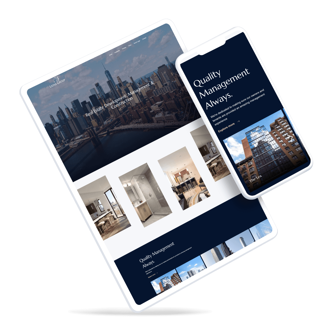 Lions Group Web Design