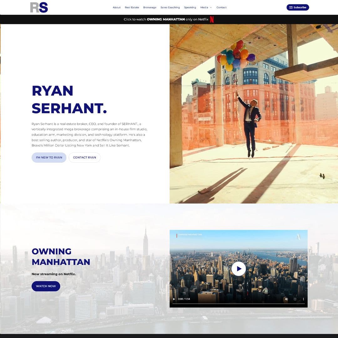 Ryan Serhant Web Design