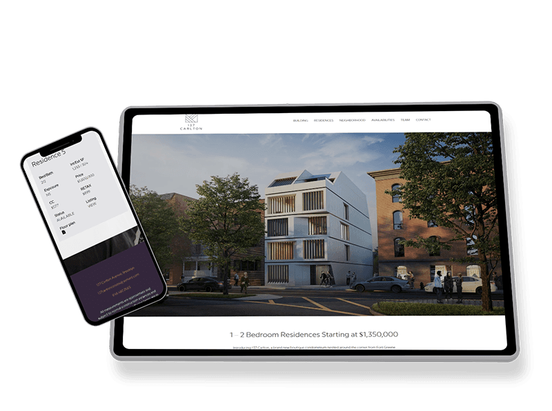 137 Carlton Web design